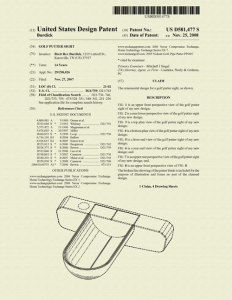 Brex Golf Putter US Patent USD5814771