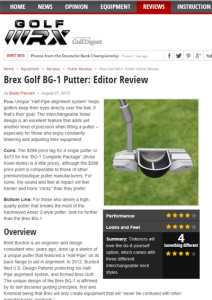 GolfWRX review of Brex Golf Model BG-1 Putter August 27, 2013