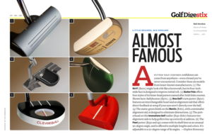 Brex Golf Model BG-1 featured in Golf Digest Stix e-magazine